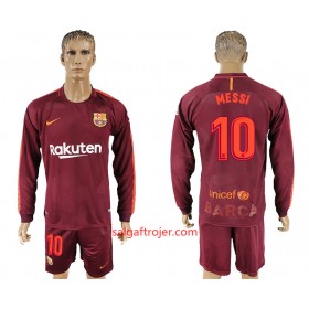 FC Barcelona Fodboldtrøjer Lionel Messi 10 3. sæt 2017/18 Langærmet