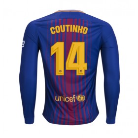 FC Barcelona Fodboldtrøjer Philippe Coutinho 14 Hjemmebanesæt 2017/18 Langærmet
