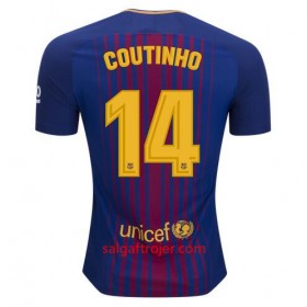 FC Barcelona Fodboldtrøjer Philippe Coutinho 14 Hjemmebanesæt 2017/18 Kort ærmer