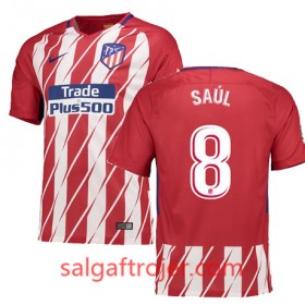 Atlético de Madrid Fodboldtrøjer SAUL Hjemmebanesæt 2017/18 Kort ærmer