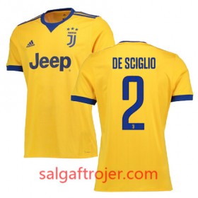 Juventus Fodboldtrøjer DE SCIGLIO Udebanesæt 2017/18 Kort ærmer