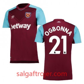 West Ham Fodboldtrøjer OGBONNA Hjemmebanesæt 2017/18 Kort ærmer