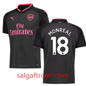 Arsenal Fodboldtrøjer MONREAL 3. sæt 2017/18 Kort ærmer