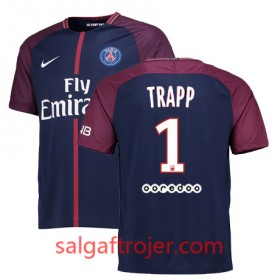 Paris Saint-Germain Fodboldtrøjer KEVIN TRAPP Hjemmebanesæt 2017/18 Kort ærmer