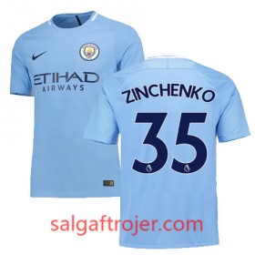 Manchester City Fodboldtrøjer ZINCHENKO Hjemmebanesæt 2017/18 Kort ærmer