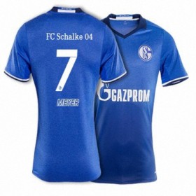FC Schalke 04 Fodboldtrøjer MEYER Hjemmebanesæt 2017/18 Kort ærmer