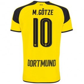 Borussia Dortmund Fodboldtrøjer M GOTZE 3. sæt 2017/18 Kort ærmer