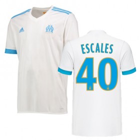 Olympique de Marseille Fodboldtrøjer FLORIAN ESCALES Hjemmebanesæt 2017/18 Kort ærmer