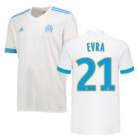 Olympique de Marseille Fodboldtrøjer Patrice Evra Hjemmebanesæt 2017/18 Kort ærmer