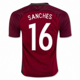 Portugal Fodboldtrøjer RENATO SANCHES Hjemmebanesæt Euro 2016 Kort ærmer