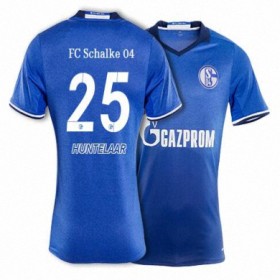 FC Schalke 04 Fodboldtrøjer HUNTELAAR Hjemmebanesæt 2017/18 Kort ærmer