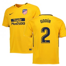 Atlético de Madrid Fodboldtrøjer GODIN Udebanesæt 2017/18 Kort ærmer