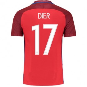 England Fodboldtrøjer DIER Udebanesæt Euro 2016 Kort ærmer