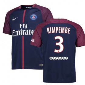 Paris Saint-Germain Fodboldtrøjer PRESNEL KIMPEMBE Hjemmebanesæt 2017/18 Kort ærmer