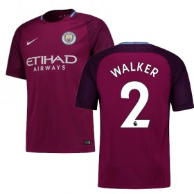 Manchester City Fodboldtrøjer KYLE WALKER Udebanesæt 2017/18 Kort ærmer