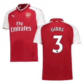 Arsenal Fodboldtrøjer GIBBS Hjemmebanesæt 2017/18 Kort ærmer