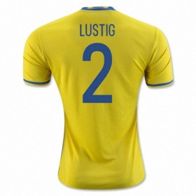 Sverige Fodboldtrøjer MIKAEL LUSTIG Hjemmebanesæt Euro 2016 Kort ærmer