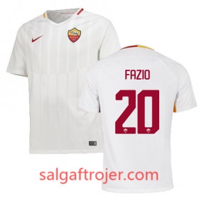 A.S. Roma Fodboldtrøjer FAZIO Udebanesæt 2017/18 Kort ærmer