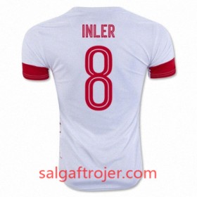 Schweiz Fodboldtrøjer GOKHAN INLER Udebanesæt Euro 2016 Kort ærmer
