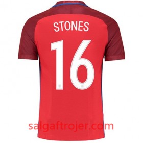 England Fodboldtrøjer STONES Udebanesæt Euro 2016 Kort ærmer