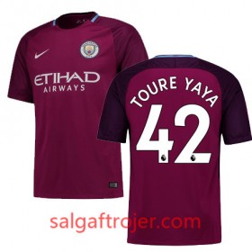 Manchester City Fodboldtrøjer TOURE YAYA Udebanesæt 2017/18 Kort ærmer