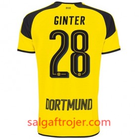 Borussia Dortmund Fodboldtrøjer GINTER 3. sæt 2017/18 Kort ærmer
