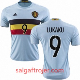 Belgien Fodboldtrøjer ROMELU LUKAKU Udebanesæt Euro 2016 Kort ærmer
