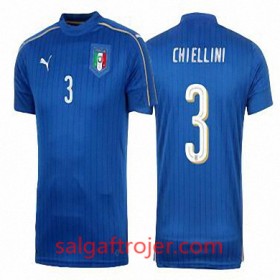 Italien Fodboldtrøjer GIORGIO CHIELLINI Hjemmebanesæt Euro 2016 Kort ærmer