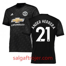 Manchester United Fodboldtrøjer HERRERA Udebanesæt 2017/18 Kort ærmer