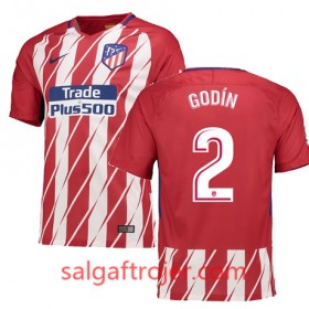 Atlético de Madrid Fodboldtrøjer GODIN Hjemmebanesæt 2017/18 Kort ærmer