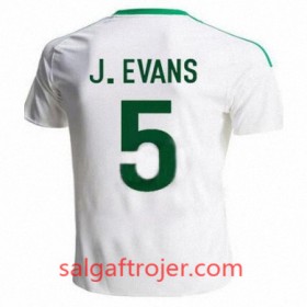 Nordirland Fodboldtrøjer JONNY EVANS Udebanesæt 2016/17 Kort ærmer