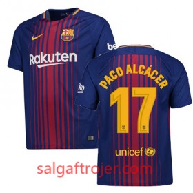 FC Barcelona Fodboldtrøjer Paco Alcacer Hjemmebanesæt 2017/18 Kort ærmer