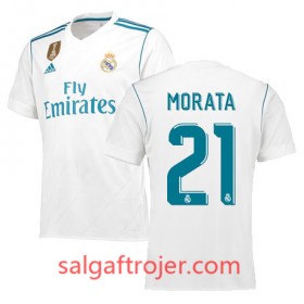 Real Madrid Fodboldtrøjer MORATA Hjemmebanesæt 2017/18 Kort ærmer