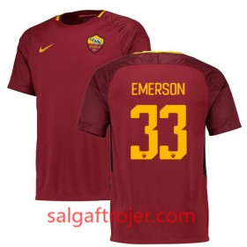 A.S. Roma Fodboldtrøjer EMERSON Hjemmebanesæt 2017/18 Kort ærmer