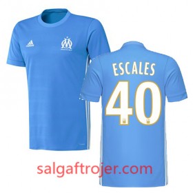 Olympique de Marseille Fodboldtrøjer FLORIAN ESCALES Udebanesæt 2017/18 Kort ærmer