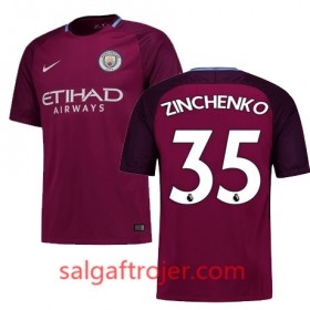 Manchester City Fodboldtrøjer ZINCHENKO Udebanesæt 2017/18 Kort ærmer