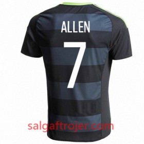 Wales Fodboldtrøjer JOE ALLEN Udebanesæt Euro 2016 Kort ærmer