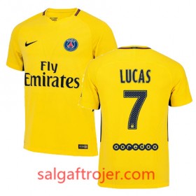 Paris Saint-Germain Fodboldtrøjer LUCAS MOURA Udebanesæt 2017/18 Kort ærmer