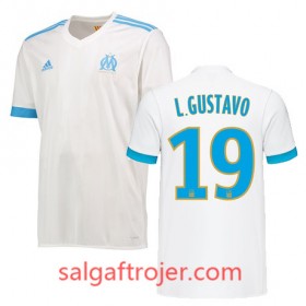 Olympique de Marseille Fodboldtrøjer LUIZ GUSTAVO Hjemmebanesæt 2017/18 Kort ærmer