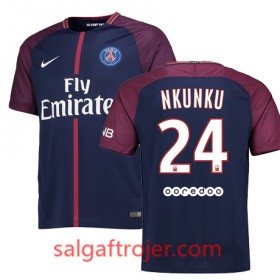 Paris Saint-Germain Fodboldtrøjer CHRISTOPHER NKUNKU Hjemmebanesæt 2017/18 Kort ærmer