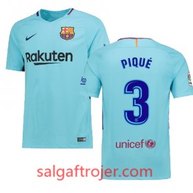 FC Barcelona Fodboldtrøjer PIQUE Udebanesæt 2017/18 Kort ærmer