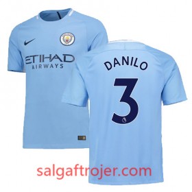 Manchester City Fodboldtrøjer DANILO Hjemmebanesæt 2017/18 Kort ærmer
