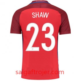 England Fodboldtrøjer SHAW Udebanesæt Euro 2016 Kort ærmer