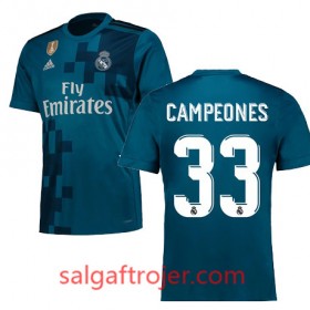 Real Madrid Fodboldtrøjer Campeones 33 3. sæt 2017/18 Kort ærmer