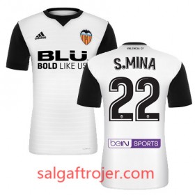 Valencia CF Fodboldtrøjer S MINA Hjemmebanesæt 2017/18 Kort ærmer