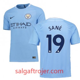 Manchester City Fodboldtrøjer SANE Hjemmebanesæt 2017/18 Kort ærmer