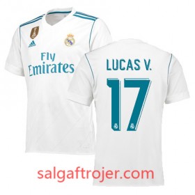 Real Madrid Fodboldtrøjer LUCAS V Hjemmebanesæt 2017/18 Kort ærmer