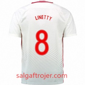 Polen Fodboldtrøjer KAROL LINETTY Hjemmebanesæt Euro 2016 Kort ærmer