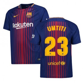 FC Barcelona Fodboldtrøjer Samuel Umtiti Hjemmebanesæt 2017/18 Kort ærmer
