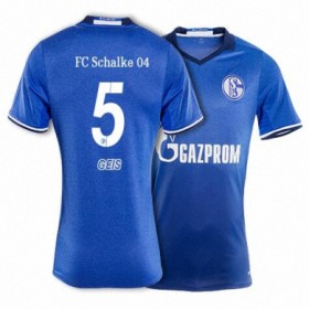 FC Schalke 04 Fodboldtrøjer GEIS Hjemmebanesæt 2017/18 Kort ærmer